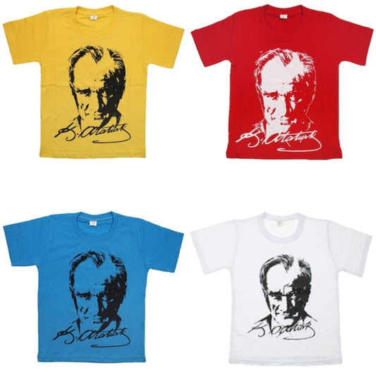 Atatürk Tişörtü - 23 Nisan - 10 Kasım - 100 yıl Tişörtleri