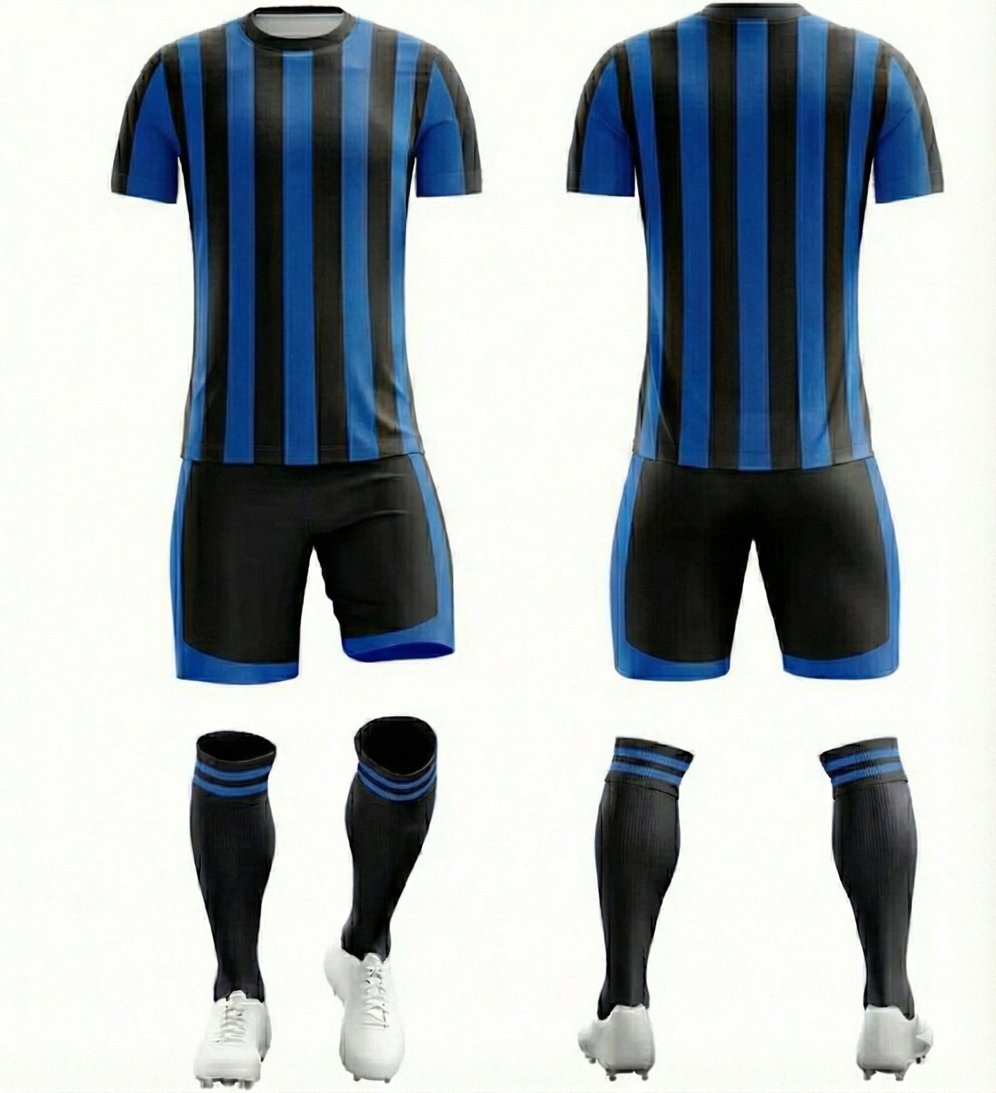 Siyah Lacivert Çubuklu Forma