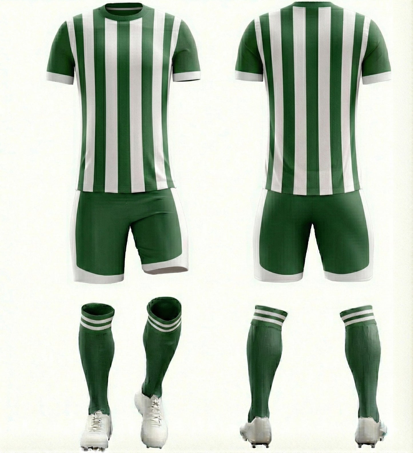 Yeşil Beyaz Çubuklu Forma