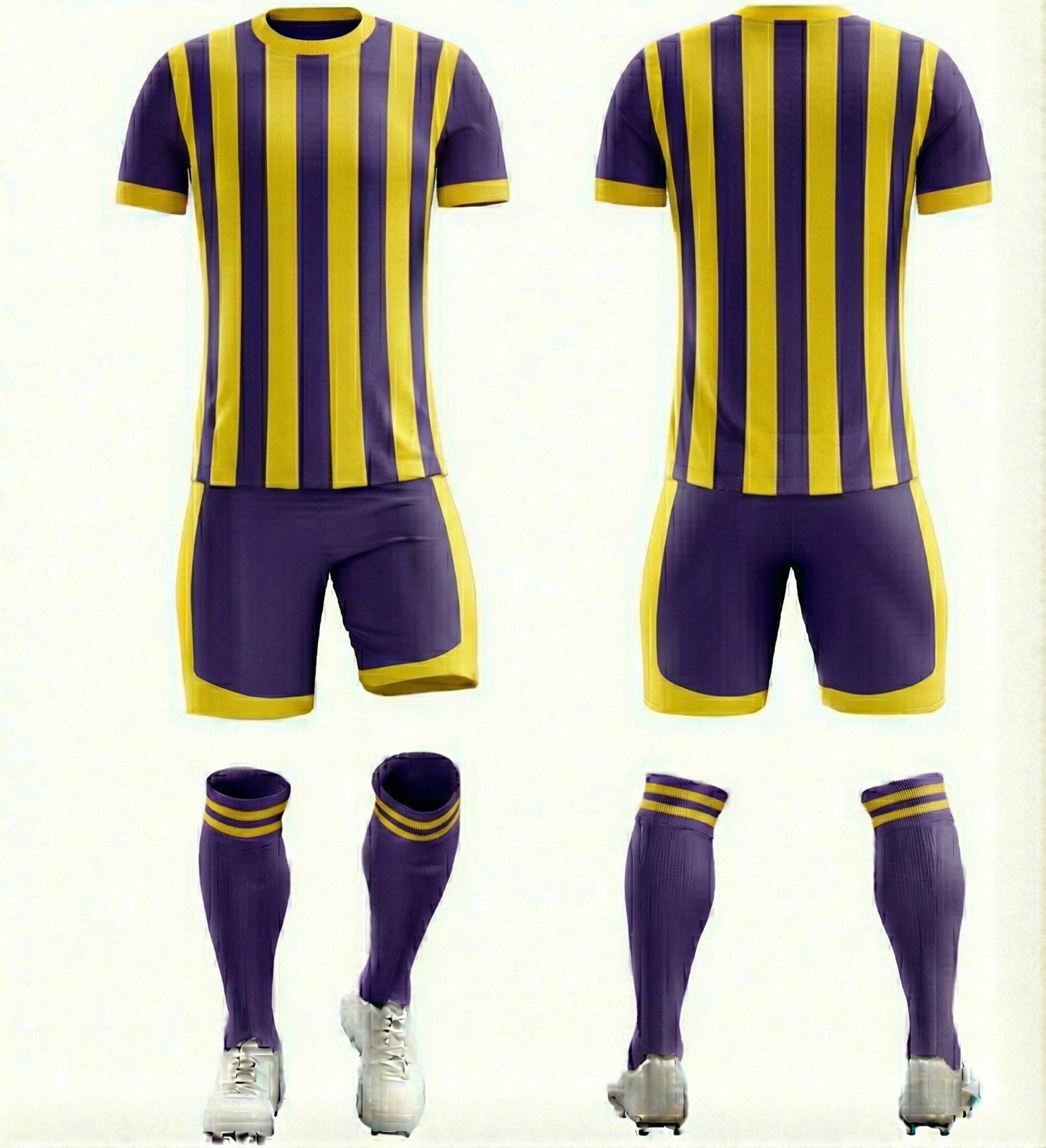 Mor Sarı Çubuklu Forma