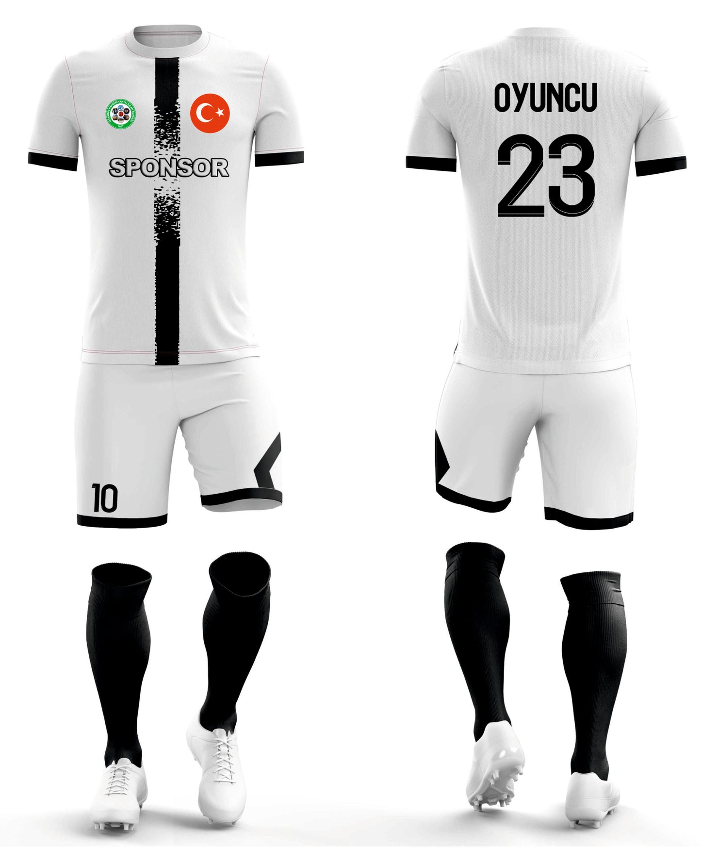 Черно-белый трикотаж