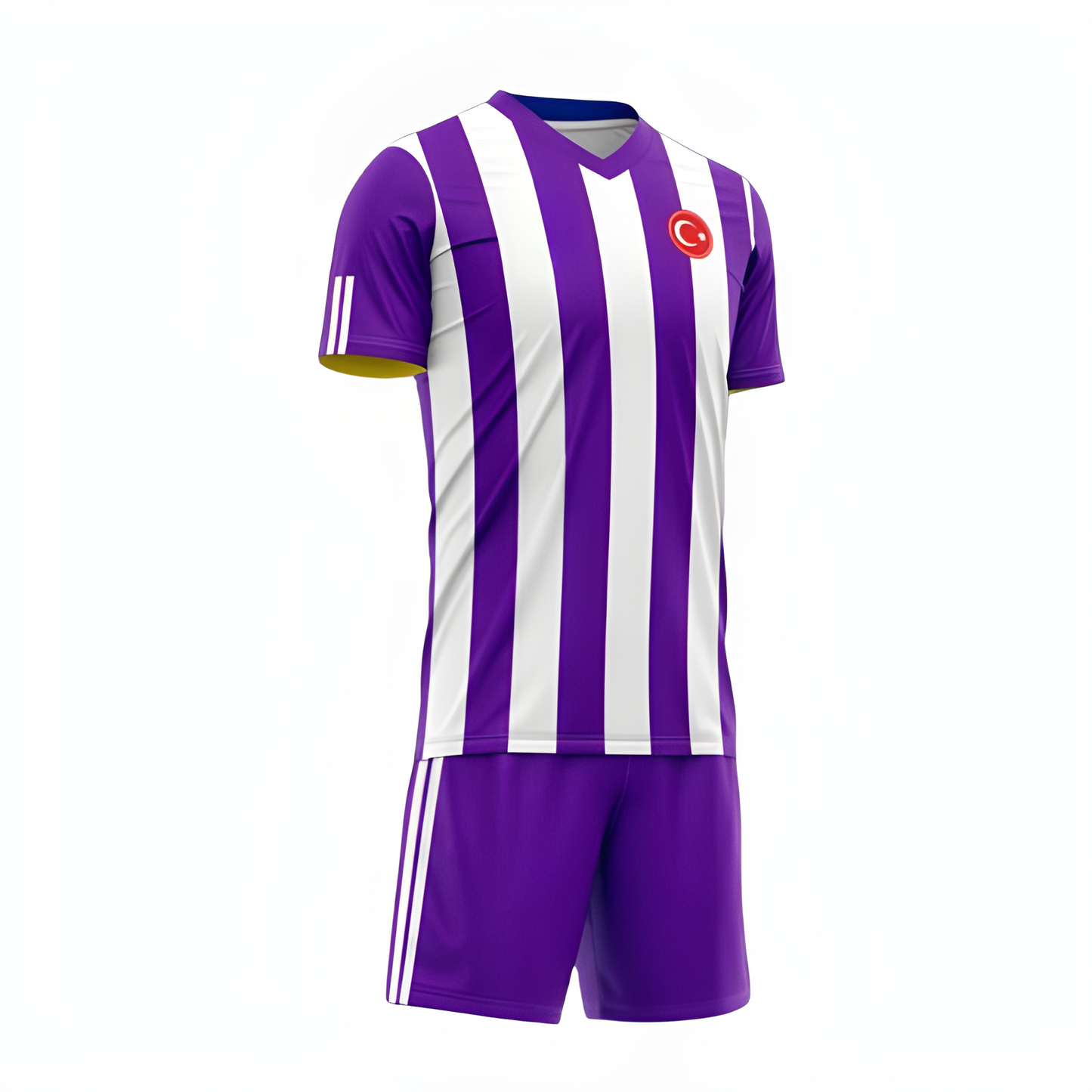 Mor Beyaz Çubuklu Forma