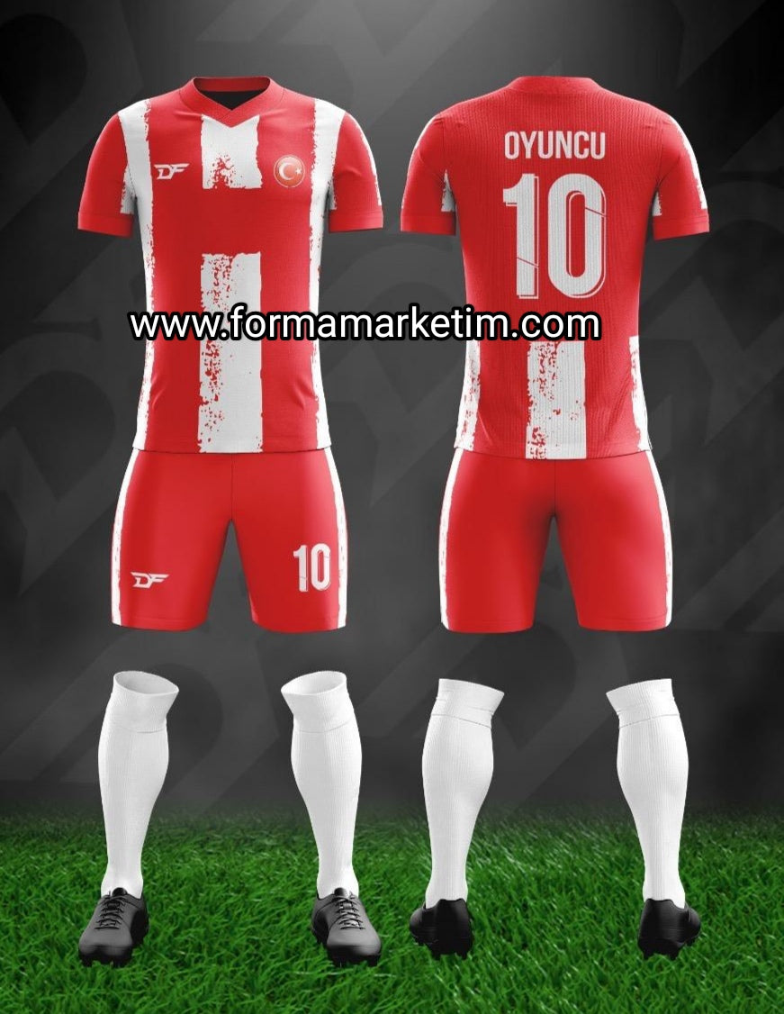 Forma Marketim Kırmızı Beyaz Forma