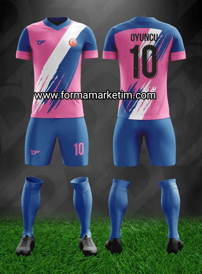Forma Marketim Pembe Beyaz Lacivert Forma