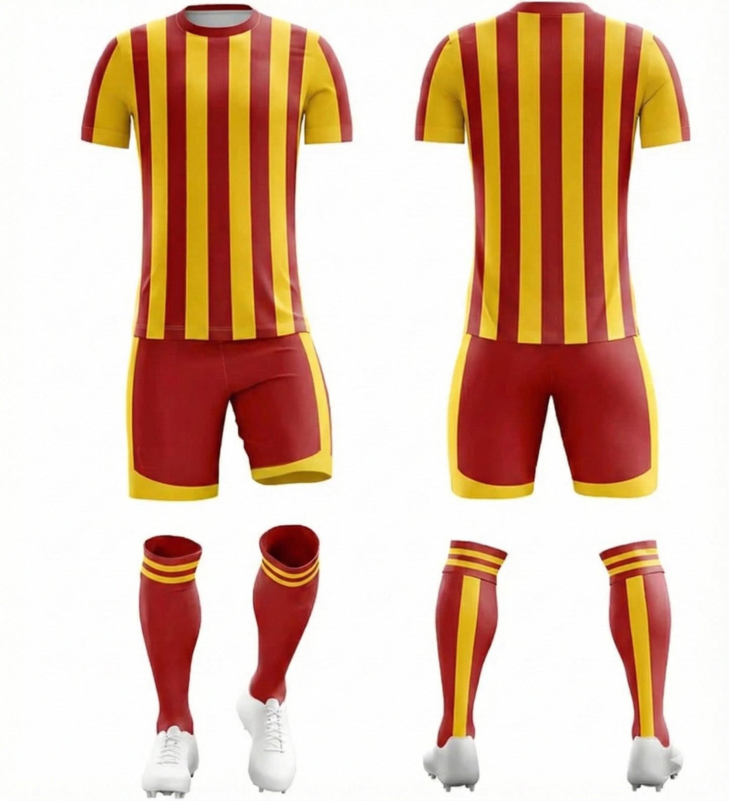 Sarı Kırmızı Çubuklu Forma