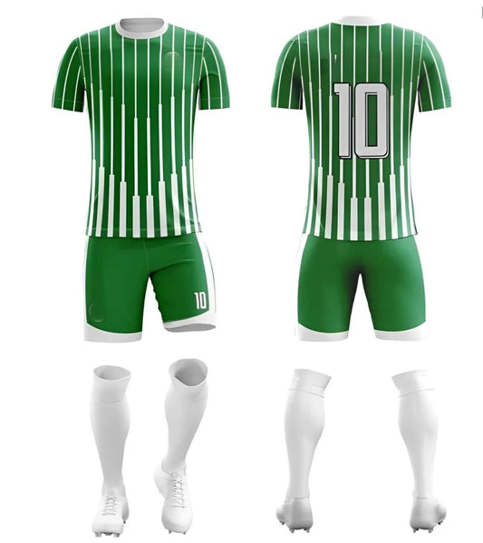 Striped Green White Jersey