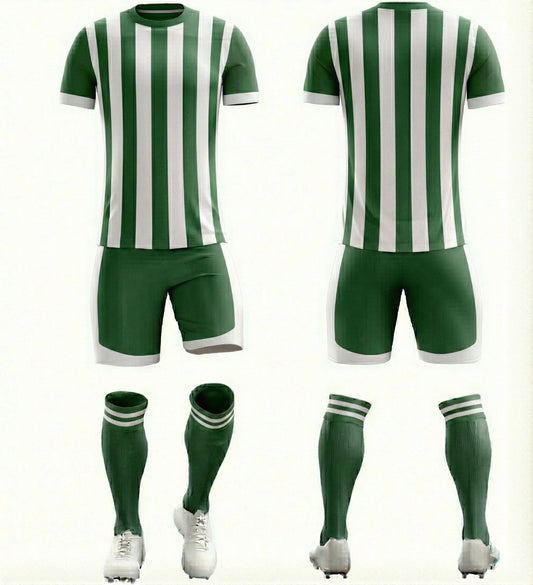 Yeşil Beyaz Çubuklu Forma