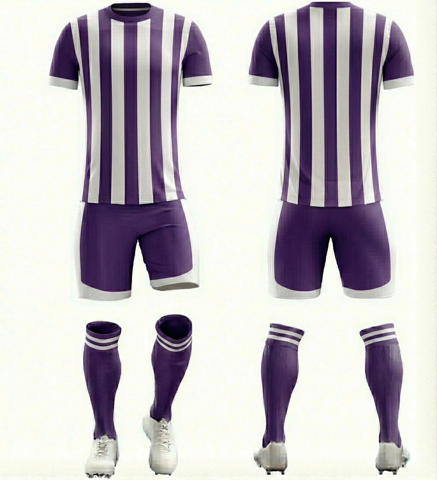 Mor Beyaz Çubuklu Forma